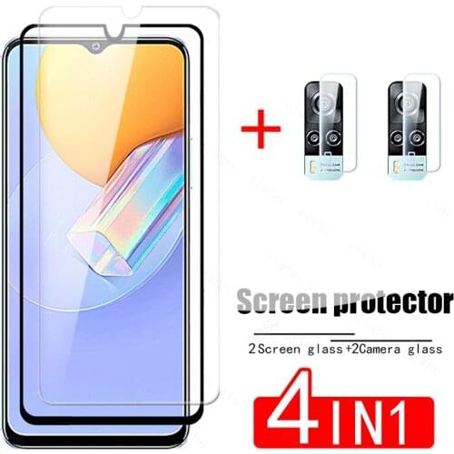Glass on For Vivo Y31 Glass for Vivo Y51 Tempered Glass Protective Screen Protector for Vivo Y70 Y50 Y30 Y20 V20 SE Lens Glass