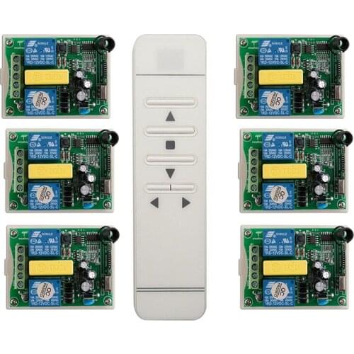 Tubular motor garage door / projection screen / shutters AC 220 V RF Wireless Remote Control switch Digital display screen