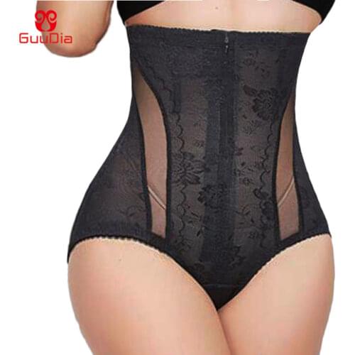 GUUDIA Women High Waist Tummy Control Panties Butt Lifter Body Shaper Shaping Briefs Shapewear Slimming Underwear Seamless Mesh