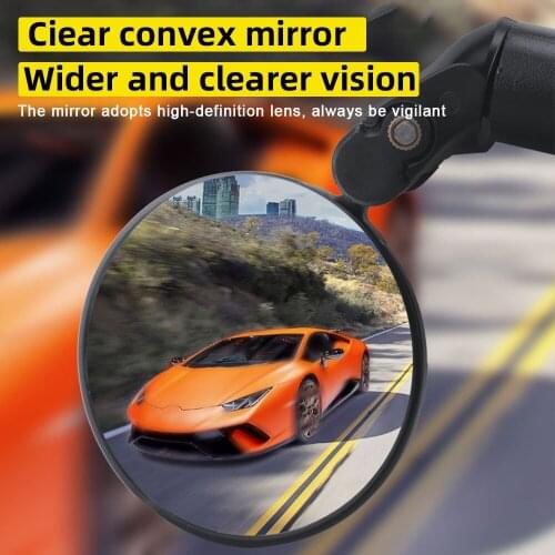 1 Pair Bike Rearview Mirror 360 Rotation Adjustable Cycling Rear View MTB Road Bicycle Handlebar Mirrors Motorcycle Side Mirror