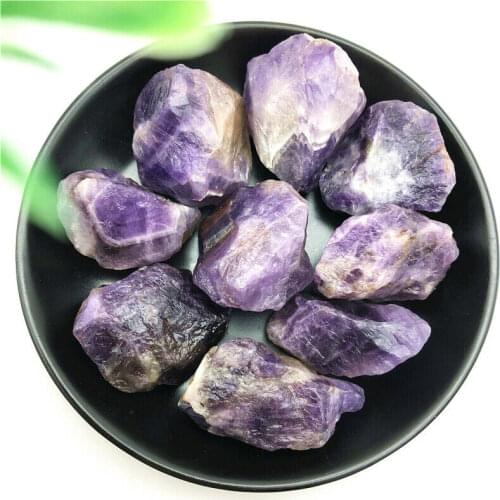 100g Natural Raw Rough Dream Amethyst Stone Crystal Healing Gemstone Specimen Natural Stones and Minerals