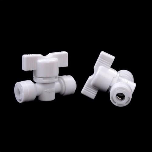 2 PCS/lot Plastic 1/4" OD Tube Tee Type PE Pipe Fitting Hose Quick Connector Aquarium RO Water Filter Reverse Osmosis System