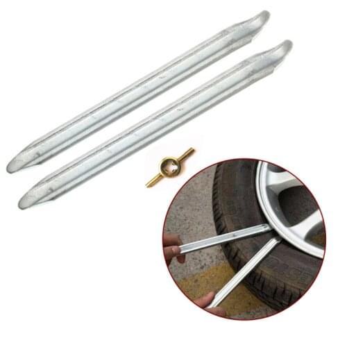 2pcs30cm tire crowbar motorcycle bicycle tire to remove chrome vanadium steel surface polishing and chrome crowbar