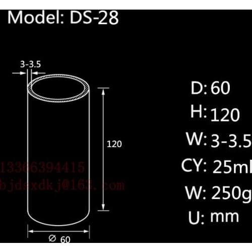 99.5%Al2O3 High Thermal Corundum Crucible D60*H120mm/Alumina Cylindrical Crucible /Refractorye Ceramics