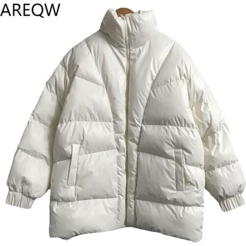 Женские пуховики оверсайз AREQW China At AliExpress