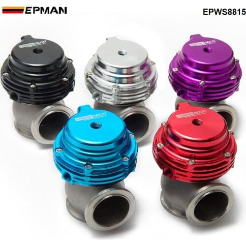 EPMAN MVS 38mm Wastegate Aluminum Top Steel V-band Gold External Waste Gate For Supercharge Turbo Manifold 14PSI EPWS8815