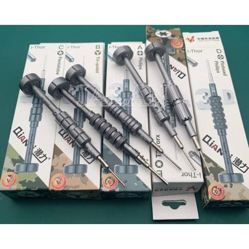 TOOL PLUS Qianli Up-graded iThor Precision Disassemble tool 3D Bolt driver A B C D E Screwdriver mobile phone tablet repair