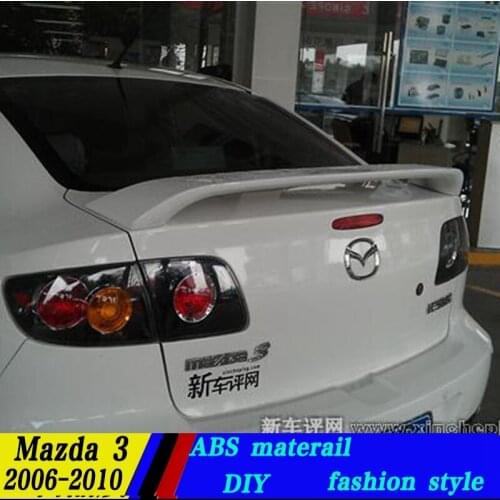 Use for mazda 3 spoiler 2006-2013 mazda 3 spoiler High Quality ABS Material Car Rear Wing Primer Color for mazda 3 2006-2013