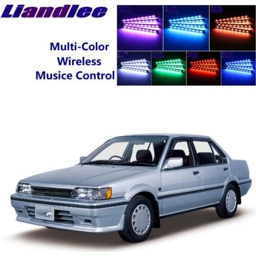 LiandLee Car Glow Interior Floor Decorative Seats Accent Ambient Neon light For NissanPulsar NX N13 1986~1990