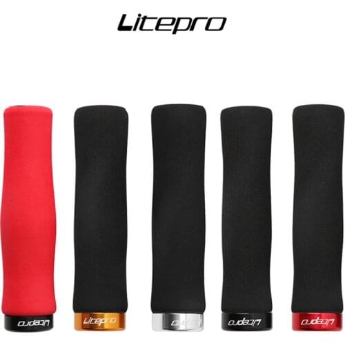 Litepro Ultra Light 74g Single Side Locking Sponge Hand Grip MTB Mountain Bike Folding Bicycle Handle Grips Handlebar