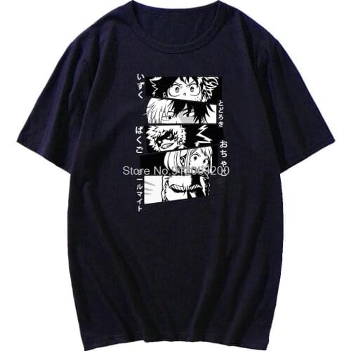 My Hero Academia Cute Anime Shirts Women Casual Harajuku Tee Oversize Female Summer Woman Japan Clothes Short Sleeves Shirt