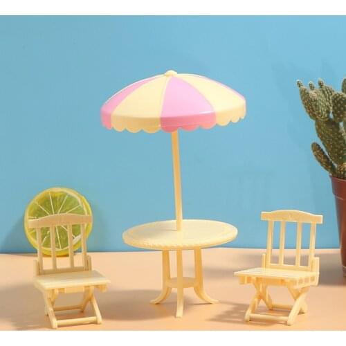 Mini Beach Lounge Chair 1:12 Doll House Simulation Model Play House Toy Foldable Beach Chair Diy Decor Toy