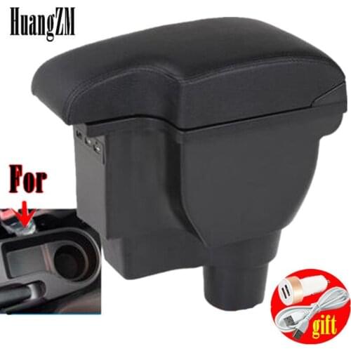 For KIA Rio 4 Rio X-line armrest box 2016 2017 2018 2019 2020 car accessories interior double layer with 3usb interface