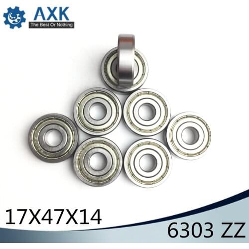 6303ZZ Bearing 17*47*14 mm ABEC-3 ( 2 PCS ) For Blower Vacuums Saw Trimmer Deep Groove 6303 Z ZZ Ball Bearings 6303Z
