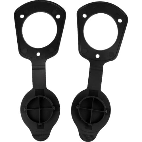 2 Pieces Large Black Color ABS Cap Gaskets for Flush Mount Fishing Rod Holders Canoe Boat Kayak Accessories