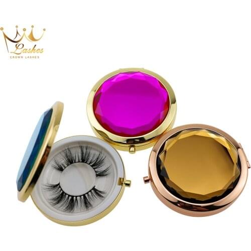 100 pairs crown lashes custom logo free box 3d mink lashes empty lashes box