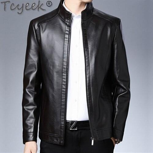 Real Luxury Leather Jacket Men Warm Thick Sheepskin Coat Casaul Fashion Woman Jackets Mens Clothing Blouson Cuir Homme 066