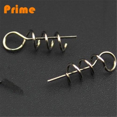 90pcs Fishing bait screw Assist Soft Baits holder Hook Soft Lures Pin Spring Fixed Lock Fishing Screw Dagger Fishing Tools