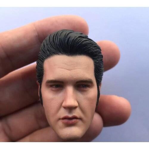 1/6 Scale Elvis Head Sculpt for 12in Action Figure Phicen JIAOUL Doll Collection Hobbies