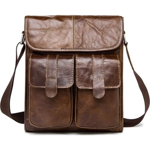 Mens Genuine Leather Bag Crossbody Bags for Men Messenger Bag Men Leather Mens Shoulder Bags Male Handbags