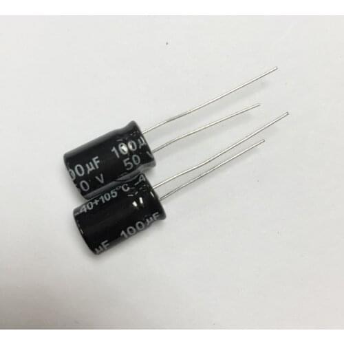 1UF 4.7UF 22UF 33UF 47UF 56UF 100UF 220UF 330UF 470UF 10V 16V 25V 35V 50V 63V 100V 400V 6*12MM Aluminum electrolytic capacitor