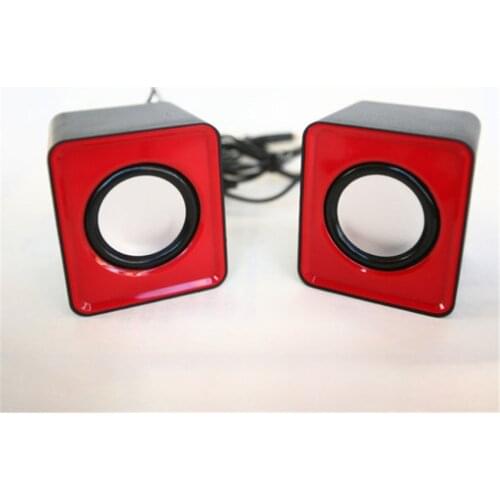 1 Pair Portable USB Audio Speaker 3.5 mm Audio Hole Home Desktop Computer Speakers Mini Mobile Phone Laptop Loudspeaker Gifts