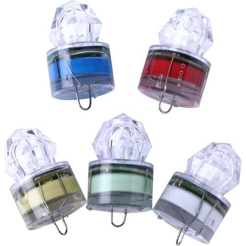 1PCS LED Transparent Fishing Light Mini Flash Deep Drop Underwater Electronic Fish Lamp Light Bait Tackle
