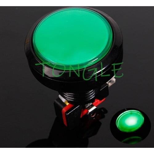 10pcs 45MM 5V LED Light Lamp Arcade push button middle Round Arcade Video Game Player Push Button+ microswitch+stents