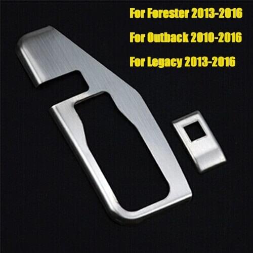 2pcs/set Car Accessories Stainless Steel Tank switch wrench Decorative trim Case For Subaru Forester Outback Legacy 2010-2016