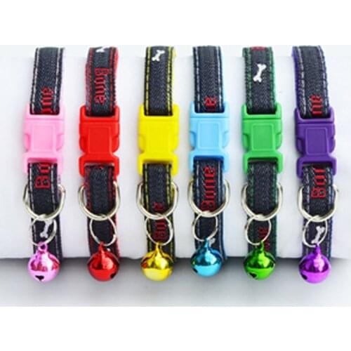 240 pcs/lot New Fashion Nylon dog collars for small dogs Pet Cat Collar adjustable dog collar nylon