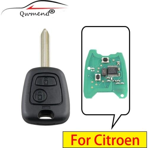 2BUT SX9 Blade Smart Remote Car Key for Citroen C1 C2 C3 C4 for Peugeot 106 206 306 307 107 207 407 PCF7961/ID46 Chip 434mhz