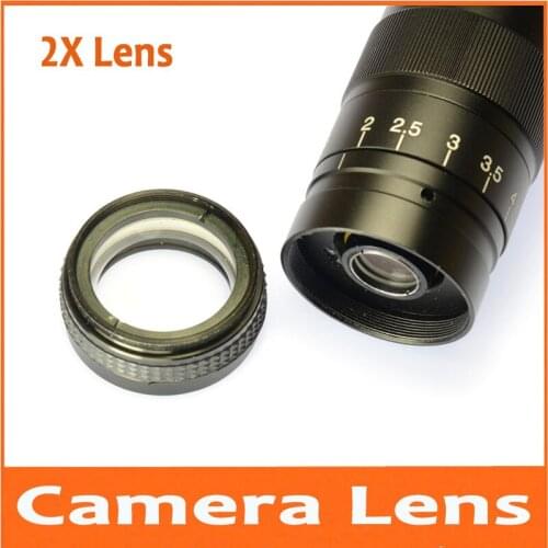 2X Industrial Single Monocular lens video microscope Lens 2 times auxiliary objective XDC-10A single lens objective M48*0.75mm