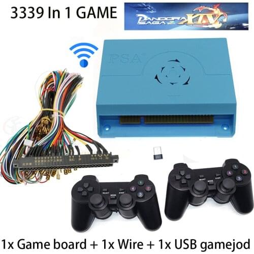 3D Pandora Saga Box 3390 In 1 Gmaes Jamma /TV Version Game Board Wifi Download Arcade Cabinet Machine PCB Coin Operated DX