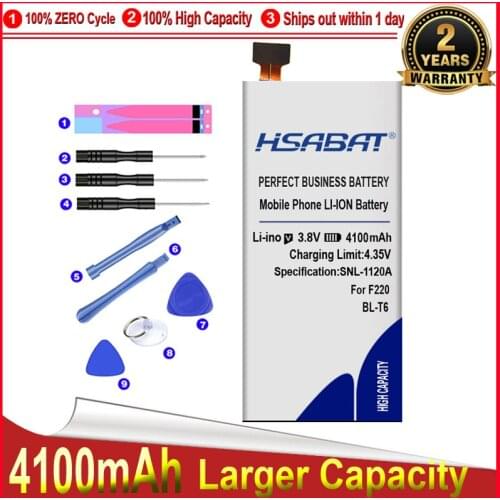 HSABAT 4100mAh Battery for LG Optimus GK F220 F220S F220L F220K BL-T6
