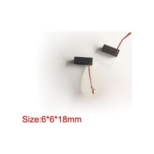 Car Vehicle Window Lifter Wiper Regulator Carbon Brush Copper Brushes (Size:6*6*18mm)