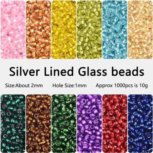 Approx.1000 2MM Czech Glass Seed Beads for Jewelry Making Handmade DIY Seedbead for Needle Work Jewelry Accessories abalorios