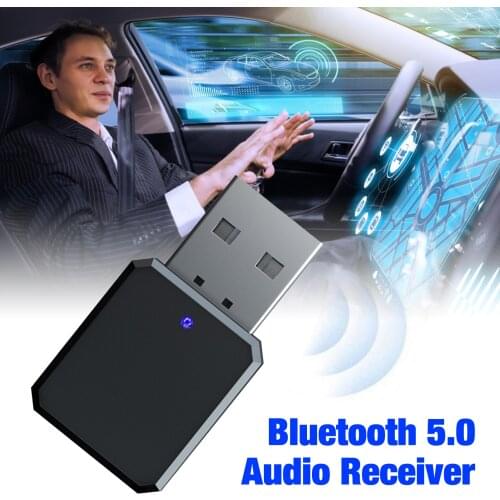 Bluetooth Audio Receiver Ultra-portable Lightweight Adapter USB dual output stereo car handsfree call for KN318 Dropshipping