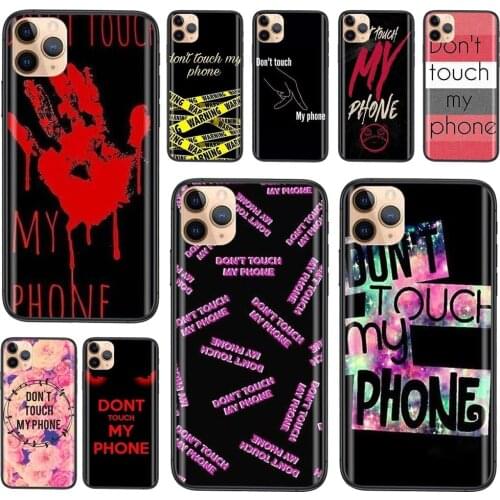 Black Hoesjes Luxury Coque Fashion Fashionable Do not Don't touch my For Galaxy Note 10 Lite 9 8 20 Pro A7 A8 2018 A10 M31 M51