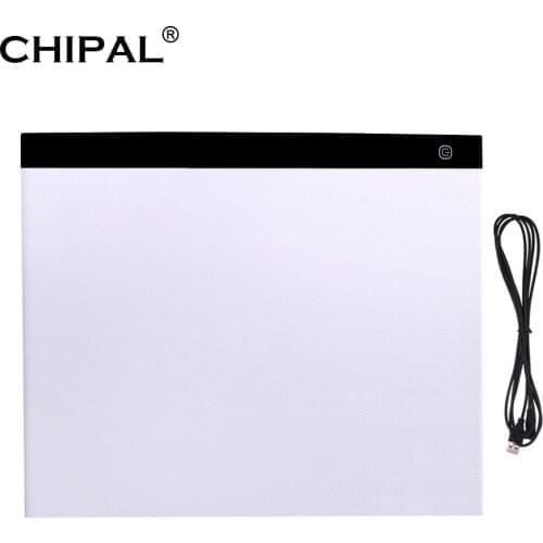 CHIPAL A3 Digital Graphic Tablets Drawing Tablet LED Light Box USB Graphics Writing Pad Copy Board Art Sketching Painting Table