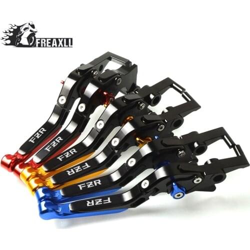 CNC Motorbike Handle Grips Motorcycle Adjustable Folding Extendable Brake Clutch Levers For YAMAHA FZR 1991 1992 1993 1994 1995