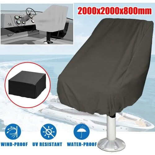 200x200x80cm Elastic Closure Protection Boat Seat Cover Fishing Captain Chair Ship Outdoor Foldable Dust UV Resistant Waterproof