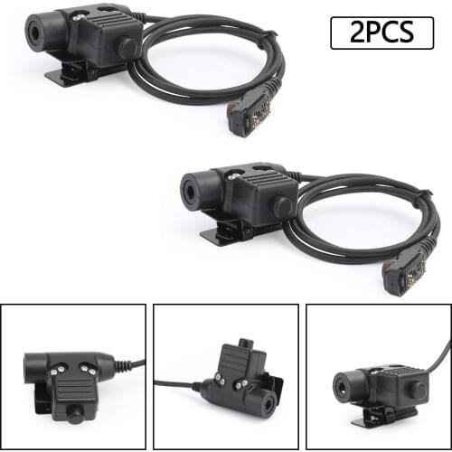 Artudatech 2x PTT Push-To-Talk Headset for Hytera PD780 PD780G PD700 PD700G PD580 PD788 PD782 PD785