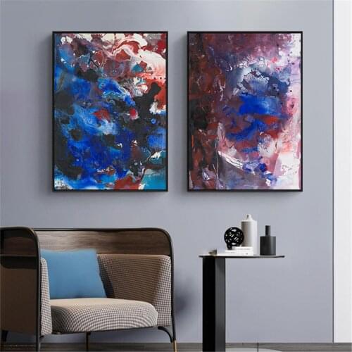 Graffiti Oil Painting Abstract Starry Sky Poster Canvas Print Painting Wall Art Living Room Home Decoration