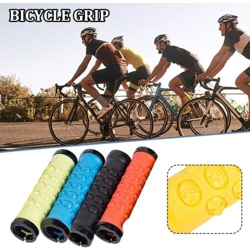 Handlebar Grip Anti-Slip Rubber Skull Dot Handlebar Grip Bicycle Supplies For Bike Bicycle ALS88