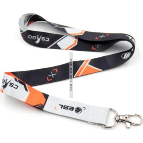 Nice quality custom your own logo sublimated lanyard both side print heat transfer Exhibition Company business gift lanyards