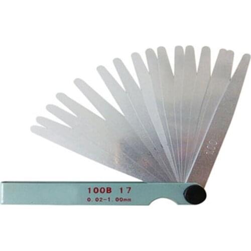 Gap Feeler Gauge Measuring Tool 10cm 17 Blade Measurement Range: 0.05-1.00mm