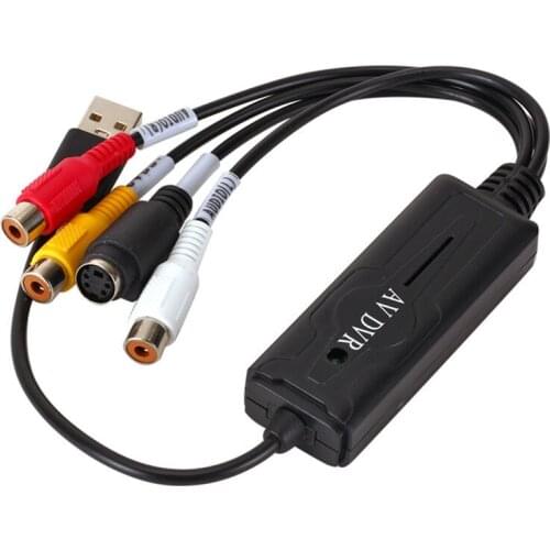 Video Capture Card USB2.0 VHS To DVD Record Capture Card Audio Video Converter for Win7/8/XP/Vista