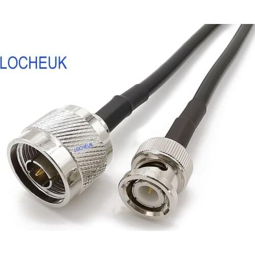 RF Coaxial LMR200 BNC Male to N Male Antenna Extension Cable BNC Plug to N Plug Pigtail Jumper Connector 1M 3M 6M 9M 12M 15M
