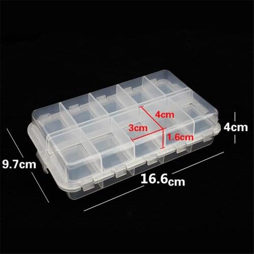 Bait Organizer Box Fishing Lures Case Tackle Storage Fisher Gear Bulk New Small components storage box for fishing c1006