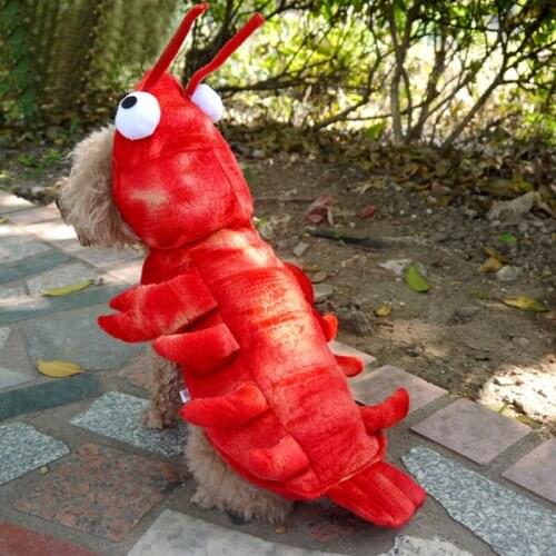 Dog halloween costume red lobster halloween decoration For Christmas Halloween Dog Cat Cosplay dog clothing cat clothes pet